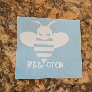Bee vinyl decal